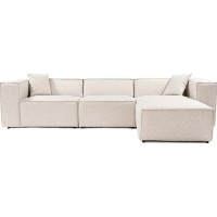 Canapea de colț Trendy Lora L1-O1-1R-POUFFE Light Brown 303x193x65cm GTR003639 imaginea #5 — magazin online Desire.md