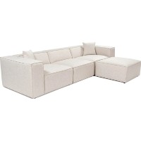 Canapea de colț Trendy Lora L1-O1-1R-POUFFE Light Brown 303x193x65cm GTR003639 imaginea #6 — magazin online Desire.md