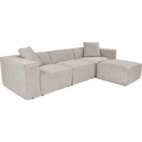 Canapea de colț Trendy Lora L1-O1-1R-POUFFE Mocha 303x193x65cm GTR003640 imaginea #2 — magazin online Desire.md