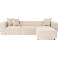 Canapea de colț Trendy Lora L1-O1-1R-POUFFE Peach 303x193x65cm GTR003641 imaginea #3 — magazin online Desire.md