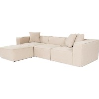 Canapea de colț Trendy Lora L1-O1-1R-POUFFE Peach 303x193x65cm GTR003641 imaginea #4 — magazin online Desire.md