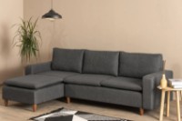 Canapea de colț Trendy Lungo Anthracit 225x154x78cm GTR003701 imaginea #2 — magazin online Desire.md