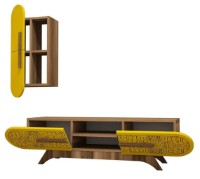 Гостиная Trendy Defne Walnut/Yellow GTR000110 фото №2 — интернет-магазин Desire.md