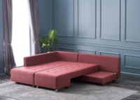 Угловой диван Trendy Manama Claret Red L 282x206x85cm GTR003367 фото №2 — интернет-магазин Desire.md