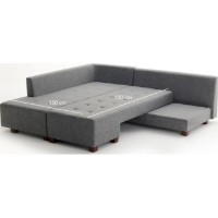 Угловой диван Trendy Manama Grey L 282x206x85cm GTR003369 фото №5 — интернет-магазин Desire.md