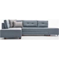 Угловой диван Trendy Manama Light Blue L 282x206x85cm GTR003370 фото №4 — интернет-магазин Desire.md