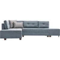 Угловой диван Trendy Manama Light Blue L 282x206x85cm GTR003370 фото №8 — интернет-магазин Desire.md
