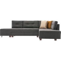 Угловой диван Trendy Manama Anthracit R 282x206x85cm GTR003420 фото №8 — интернет-магазин Desire.md