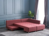 Угловой диван Trendy Manama Claret Red R 282x206x85cm GTR003421 фото №2 — интернет-магазин Desire.md
