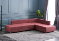 Угловой диван Trendy Manama Claret Red R 282x206x85cm GTR003421 фото №3 — интернет-магазин Desire.md