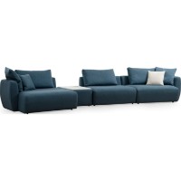 Угловой диван Trendy Maya 1 Chl+T+O1+1R Blue 425x127x65cm GTR003501 фото №4 — интернет-магазин Desire.md
