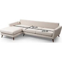 Угловой диван Trendy Mayorka Chl-3R Beige R 303x168x85cm GTR003332 фото №2 — интернет-магазин Desire.md