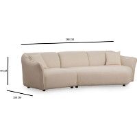 Угловой диван Trendy Mentis 6 L1+2Xr Cream 228x108x79cm GTR003610 фото №7 — интернет-магазин Desire.md