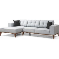 Угловой диван Trendy Montana Chl+3R Light Grey L 288x160x85cm GTR003331 фото №4 — интернет-магазин Desire.md