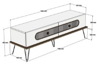 Living Trendy Ekol Cream/Walnut/Black GTR001260 imaginea #3 — magazin online Desire.md