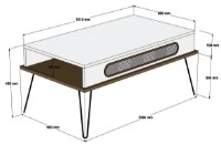 Living Trendy Ekol Cream/Walnut/Black GTR001260 imaginea #4 — magazin online Desire.md