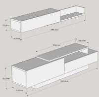 Living Trendy Elda White/Walnut GTR006461 imaginea #3 — magazin online Desire.md