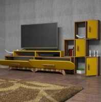Гостиная Trendy Flora S Walnut/Yellow GTR000186 фото №2 — интернет-магазин Desire.md
