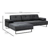 Угловой диван Trendy Mustang Anthracit L 314x174x83cm GTR003489 фото №3 — интернет-магазин Desire.md