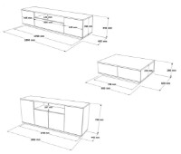 Гостиная Trendy Fr18-Aw Pine Atlantic/White GTR006330 фото №5 — интернет-магазин Desire.md
