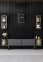 Living Trendy Gold Line Anthracit/Black/Gold GTR006445