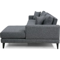 Угловой диван Trendy Nordic L3+Chl Dark Grey R 303x160x85cm GTR003387 фото №5 — интернет-магазин Desire.md