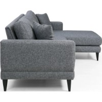 Угловой диван Trendy Nordic L3+Chl Dark Grey R 303x160x85cm GTR003387 фото №6 — интернет-магазин Desire.md