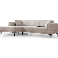 Угловой диван Trendy Orizont Ecru L 250x140x77cm GTR003324 фото №6 — интернет-магазин Desire.md