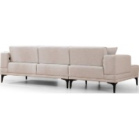 Угловой диван Trendy Orizont Ecru L 250x140x77cm GTR003324 фото №7 — интернет-магазин Desire.md