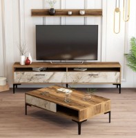 Гостиная Trendy Istanbul Walnut/White Marble/Black GTR001269