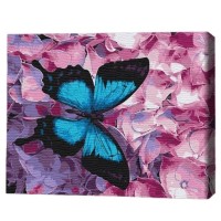 Картина по номерам Brushme Бабочка на цветах 30x40cm (RBS21627FC)