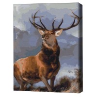 Картина по номерам Brushme Благородный олень 30x40cm (RBS51433FC)