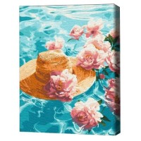 Картина по номерам Brushme Водяные пионы 30x40cm (RBS54087FC)