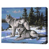 Картина по номерам Brushme Волки-защитники 40x50cm (BS51412)