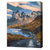 Картина по номерам Brushme Горный серпантин 40х50cm (BS41084FC)