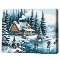 Картина по номерам Brushme Зимние каникулы 40х50cm (BS53846FC)