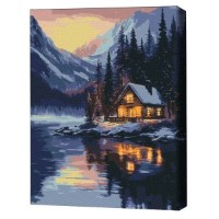 Картина по номерам Brushme Зимний закат 30x40cm (RBS1023FC)