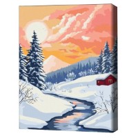 Картина по номерам Brushme Зимняя гармония 40x50cm (BS54524)