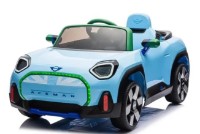 Mașinuța electrica Jiajia Mini Cooper Light Blue (JE1688)