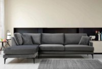 Угловой диван Trendy Papira Chl+3R Anthracit L 283x180x88cm GTR003464