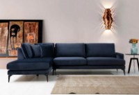 Угловой диван Trendy Papira Chl+3R Navy Blue L 283x180x88cm GTR003465