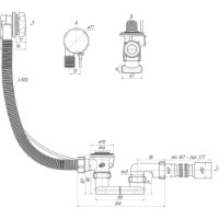 Sifon pentru cada Ani Plast EM701EU/EM601EU imaginea #3 — magazin online Desire.md