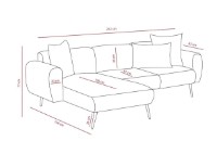 Canapea de colț Trendy Partea Anthracit L 252x158x77cm GTR003512 imaginea #7 — magazin online Desire.md