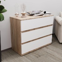 Комод Bayro Harmony 1000x810x450 Oak Sonoma/White (608272) фото №2 — интернет-магазин Desire.md