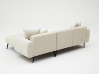 Canapea de colț Trendy Partea Cream R 252x158x77cm GTR003587 imaginea #4 — magazin online Desire.md