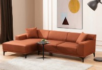 Угловой диван Trendy Petra Orange L 250x145x69cm GTR003454 фото №2 — интернет-магазин Desire.md