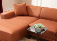 Угловой диван Trendy Petra Orange L 250x145x69cm GTR003454 фото №3 — интернет-магазин Desire.md