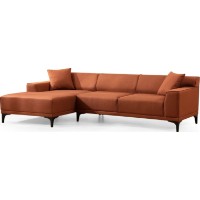 Угловой диван Trendy Petra Orange L 250x145x69cm GTR003454 фото №4 — интернет-магазин Desire.md