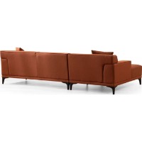 Угловой диван Trendy Petra Orange L 250x145x69cm GTR003454 фото №7 — интернет-магазин Desire.md