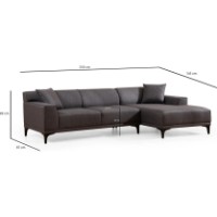 Canapea de colț Trendy Petra Anthracit R 250x145x69cm GTR003529 imaginea #4 — magazin online Desire.md